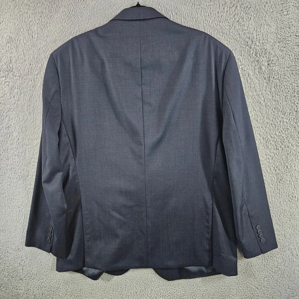 Jos. A. Bank 1905 Navy Blue 100% Wool Suit 48 Regular 43 Waist Unhemmed Pants